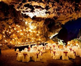 Dining in a cave